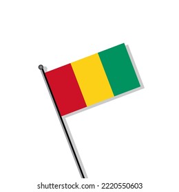 Illustration of Guinea flag Template