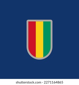 Illustration of Guinea flag Template