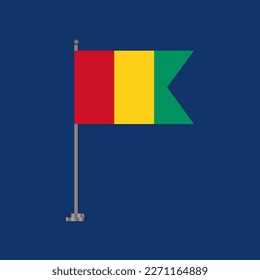 Illustration of Guinea flag Template