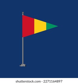 Ilustración de la plantilla de la bandera de Guinea