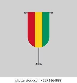 Ilustración de la plantilla de la bandera de Guinea