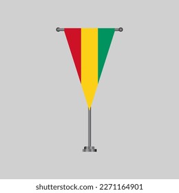 Ilustración de la plantilla de la bandera de Guinea