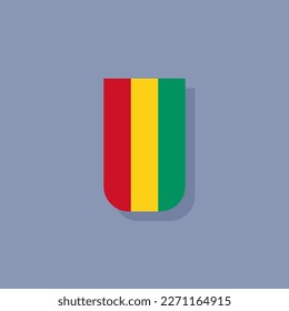 Illustration of Guinea flag Template
