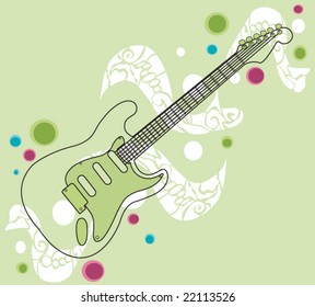 Illustration of a guitar
