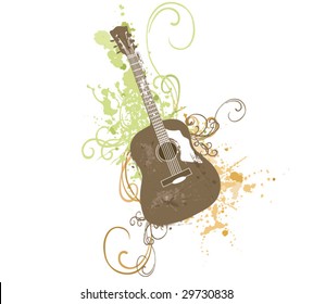 Illustration of a guitar