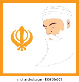 Illustration of Guru Nanak Dev