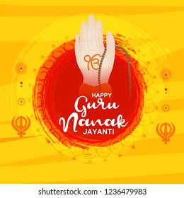 Illustration Of Guru Nanak Jayanti Background.
