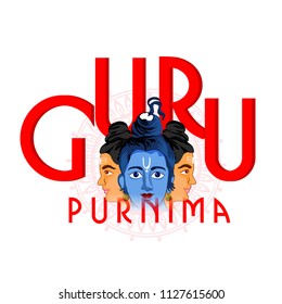 Illustration for Guru Purnima is a Nepalese and Indian festival dedicated to spiritual and academic teachers