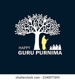 Illustration For Guru Purnima Is A Nepalese And Indian Festival Dedicated To Spiritual And Academic Teachers.