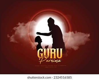 Illustration for Guru Purnima is a Nepalese and Indian festival dedicated to spiritual and academic teachers.