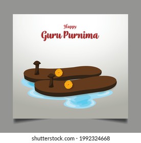 illustration for Guru Purnima with nice and creative design , Indian festival Holiday  concept , banner, poster, flyer , vector 