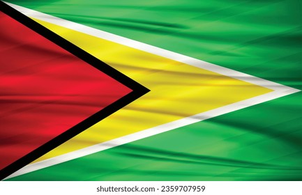 Illustration of Guyana Flag and Editable vector Guyana Country Flag