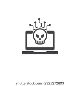 illustration of hacker, hacker icon, vector art.