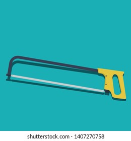 Illustration of Hacksaw frame with blade