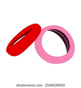 Illustration of a hair band. Hair accessories.