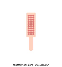 illustration of a hair brush. hair brushing tool. flat cartoon style. vector design