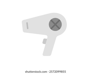 Illustration of hair dryer icon.