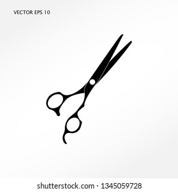 Illustration of a hairdresser scissors vector icon