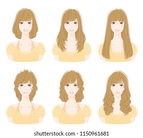 Illustration of the hairstyle