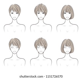 Illustration of the hairstyle