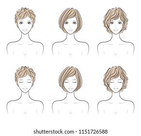 Illustration of the hairstyle