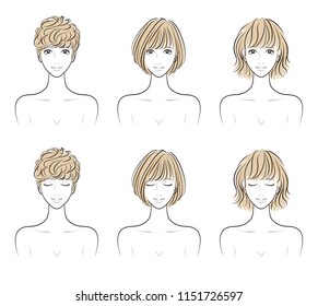Illustration of the hairstyle