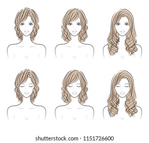 Illustration of the hairstyle