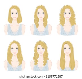 Illustration of the hairstyle