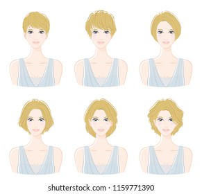 Illustration of the hairstyle