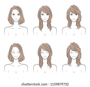 Illustration of the hairstyle