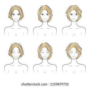 Illustration of the hairstyle