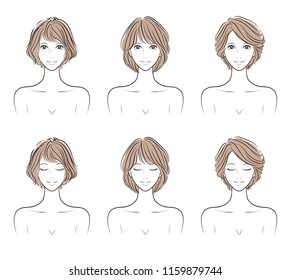 Illustration of the hairstyle