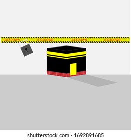 Ilustración del bloqueo de la sesión del Hayy en La Meca