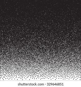 Illustration of Halftone Dotwork Style Monochrome Gradient Vector Background