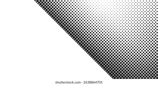 Illustration halftone gradient texture. Vanishing polka dot background. Repeating dots gradation abstract modern design