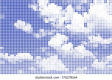 Illustration of the halftone sky background