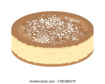 Illustration of a hall of cheesecake.