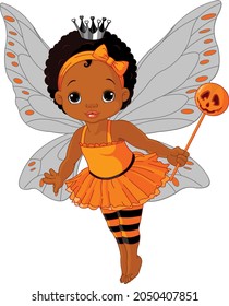 Illustration of Halloween baby fairy 