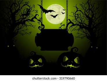 Illustration of Halloween background