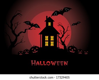 illustration of halloween background series set