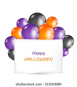 Illustration Halloween card with place for your text - vector
