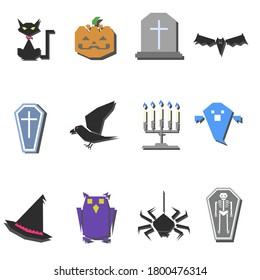 illustration of halloween characters - collection