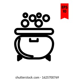 illustration of halloween flat icon