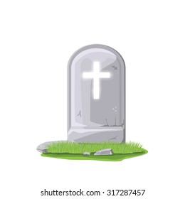 illustration. halloween grave.