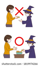 Illustration of Halloween infection control
