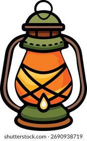 Ilustración de una linterna de Halloween
