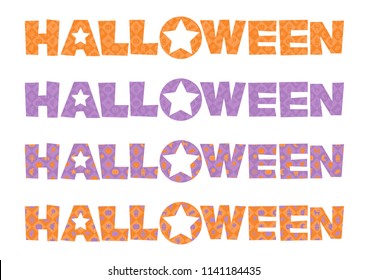 Illustration of Halloween: logotype