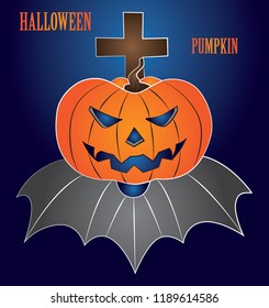 illustration Halloween pumpkin