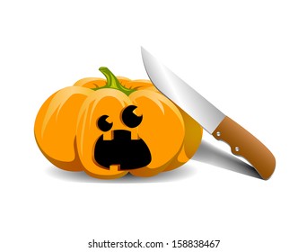 illustration of Halloween pumpkin