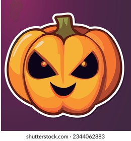 Illustration of a Halloween Pumpkin